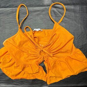 Bershka Tie Front Top